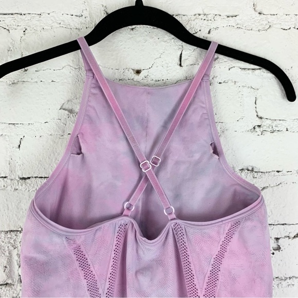 Athleta Purple Lavender Headstand High Neck Seamless Tank Large - Picture 9 of 9